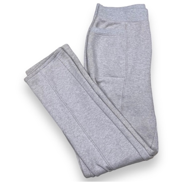 Isaac Mizrahi Live! Pintuck French Terry Joggers XS Heather Light Grey - Picture 6 of 9